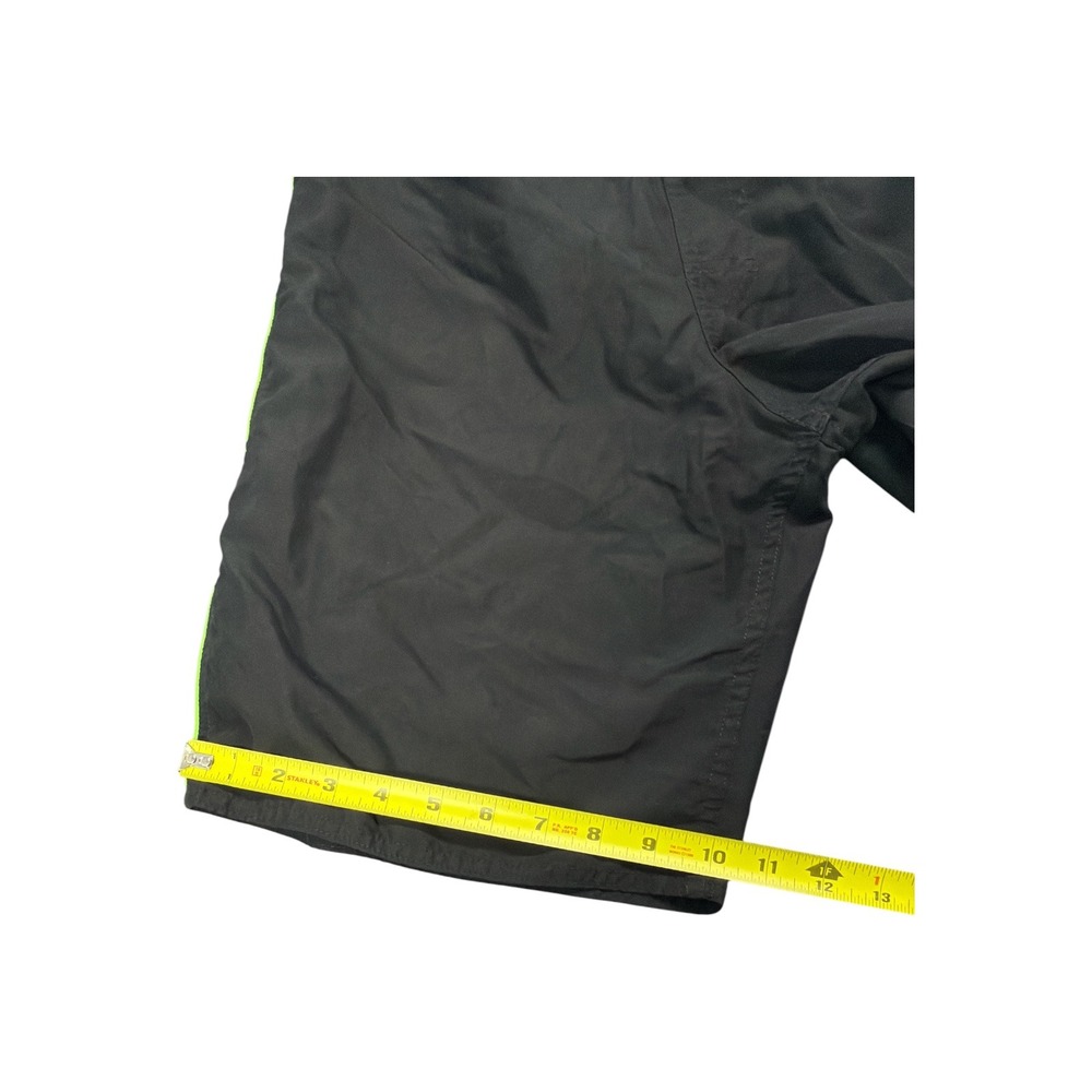 Speedo Mens Swim Trunks Black Lime Green Cargo Pocket Mesh Lined XL - Picture 7 of 7